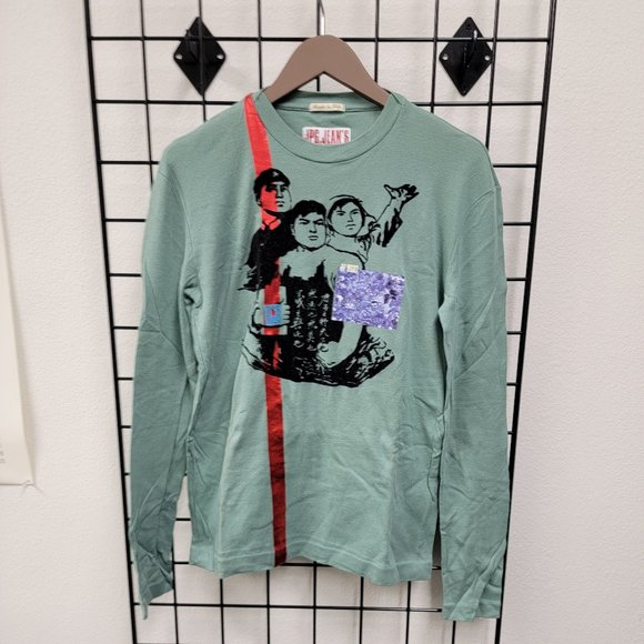 Vintage Jean Paul Gauthier long sleeve 100% cotton made in Italy new unworn tee - Picture 1 of 5